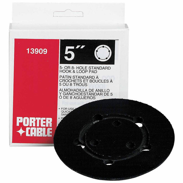 Porter Cable 13909 5", 5/8 Hole Contour Hole Hook And Loop Pad For Model 333, 334