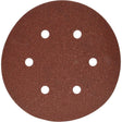Porter Cable 736600825 6" 6-Hole Hook and Loop 80 Grit Sanding Discs (25 Pack)