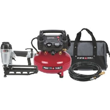 Porter Cable PC1PAK 6 Gal 150 Psi Pancake & 2-1/2" Finish Nailer Combo Kit