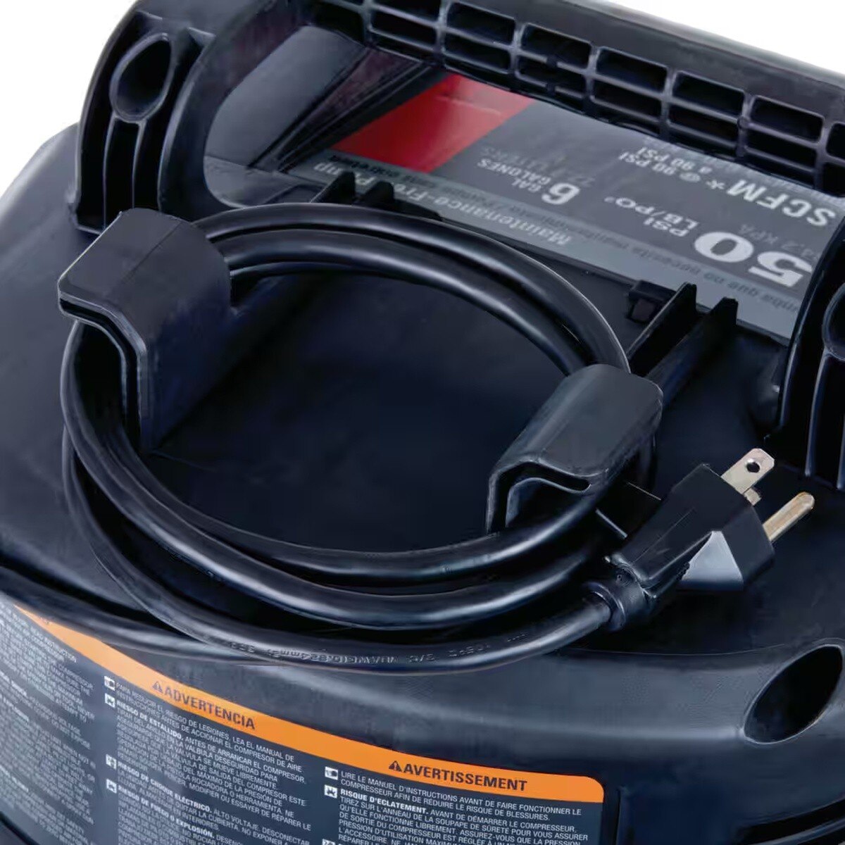 Porter Cable PXCM2002-WK 6 Gal 150 PSI Portable Electric Air Compressor Kit (13-Piece Kit) - 8