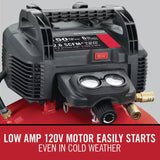 Porter Cable PXCM2002 6 Gal 150 PSI Portable Electric Pancake Air Compressor - 5