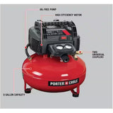 Porter Cable PXCM3KIT 6 Gal 150 PSI Pancake Air Compressor and 3 Nailer Combo Kit - 2