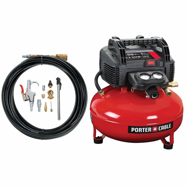 Porter Cable C2002-WK 150 Psi 6 Gal Oil-Free Pancake Compressor Value Kit