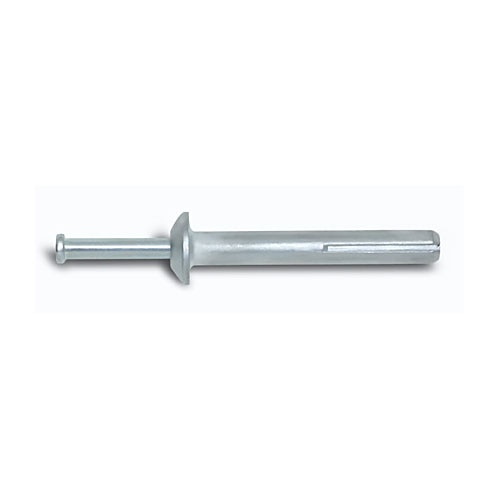 Powers Fasteners 02814-PWR 1/4" x 1-1/4" Zamac Alloy Nailin Drive Pin Anchors with Carbon Steel Nail, Mushroom Head