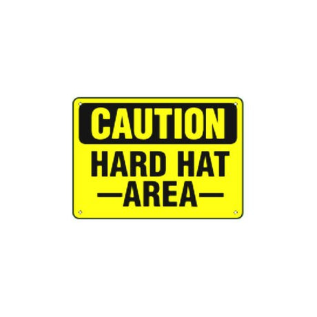 Prairie State CS060 "Hard Hat Area" Caution Sign