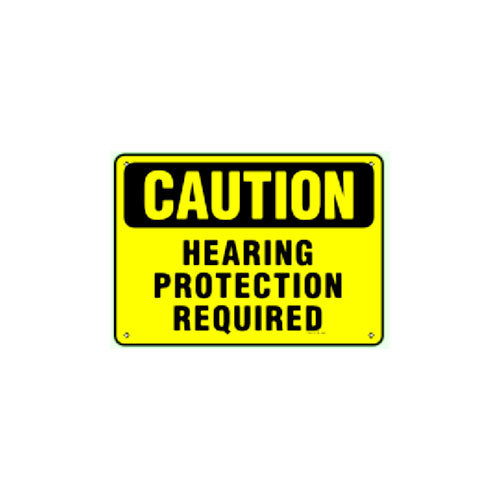 Prairie State CS091 "Hearing Protection Required" Caution Sign