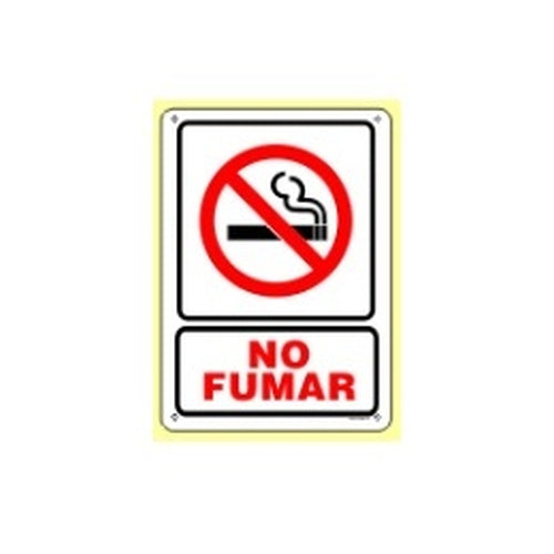 Prairie State S30910 "No Fumar" Sign with "No Smoking" Image