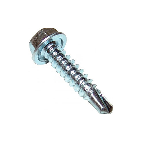 Primesource HWD10100 1 Bx #10 X 1" Hex Washer Head Self Drill Zinc Screws 5/16" Head