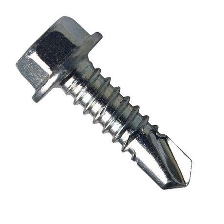 Primesource HWD12300 Zinc HWH Self-Drilling Screw, 12" x 3", Box