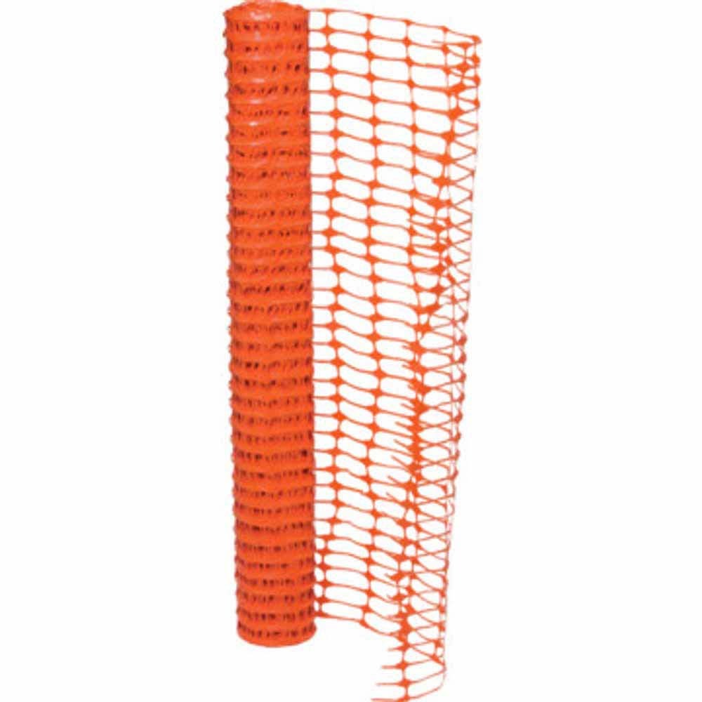Primesource BFO4100GR 4' x 100' Orange Safety Barrier Fence for Crowd Control and Jobsite Warning