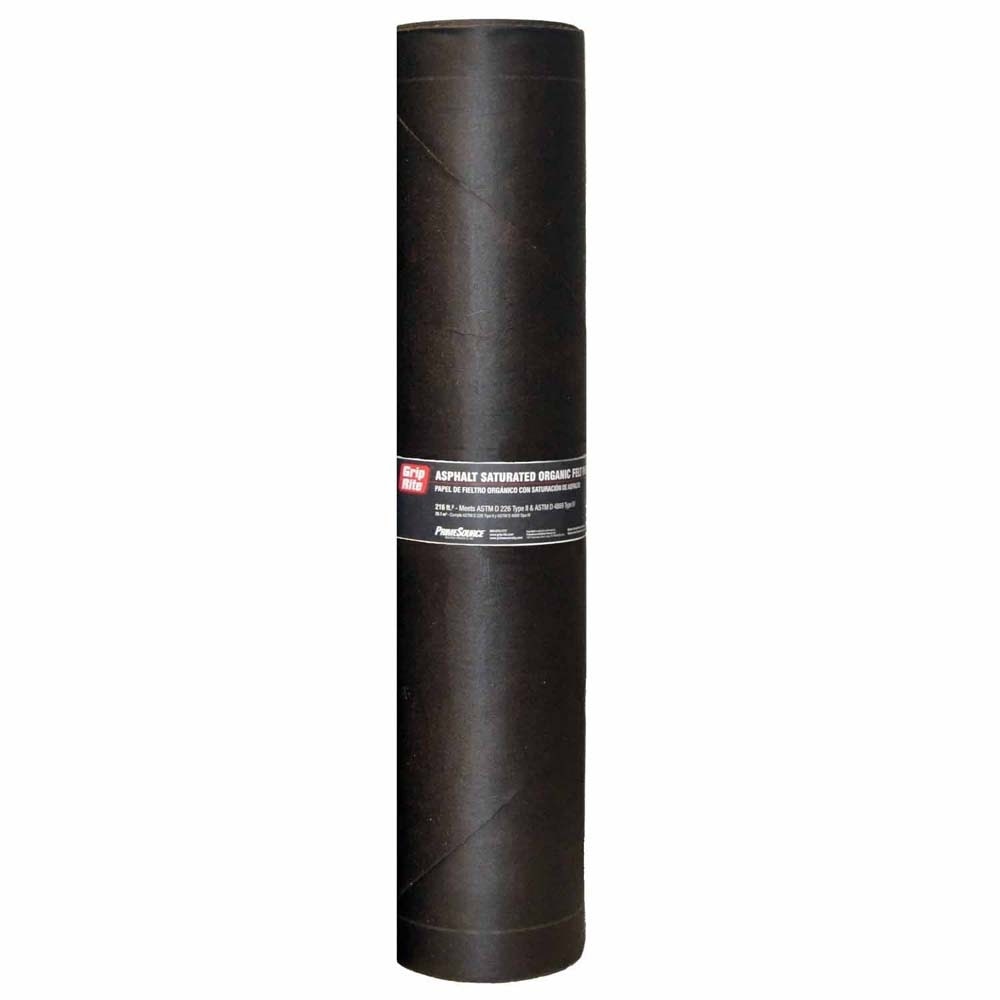 Primesource FLT30D4869 Saturated Organic Felt Roofing Paper, Asphalt Smooth, 3' W x 7' L, 30 lb (Black)