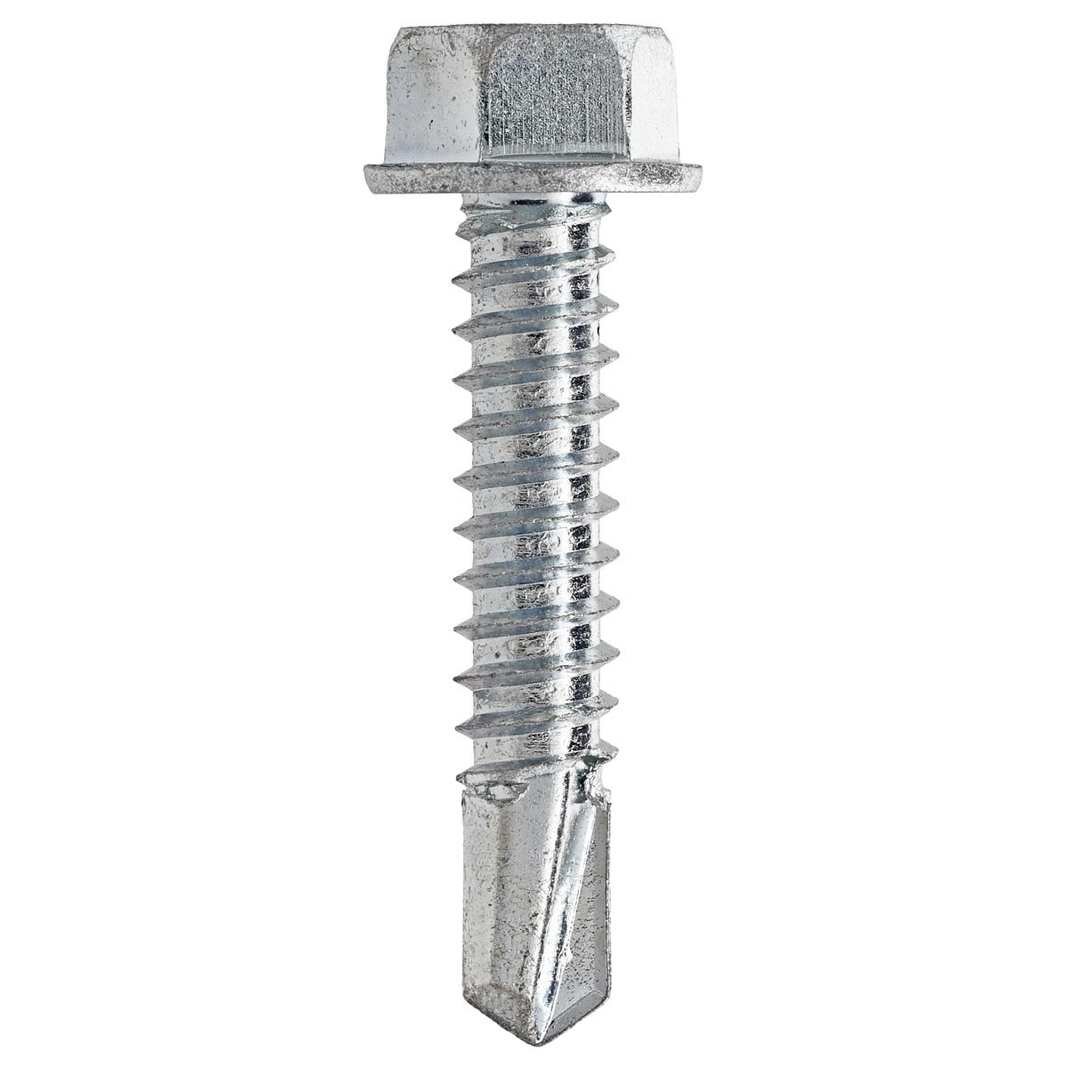 Primesource HWD12114 12 Gauge x 1-1/4" Zinc Plated Hex Washer Head Self Drilling Screws 3 Drill Point (3000 Pack)
