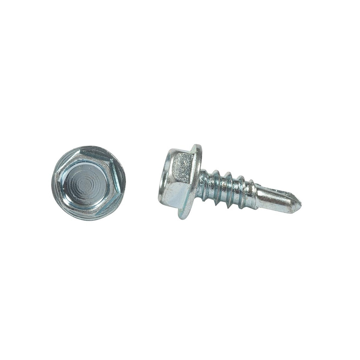 Primesource HWD14034 14 x 3/4" Zinc Hex Washer Head Tek 3 Self Drilling Screws for Metal (4000 Pack)