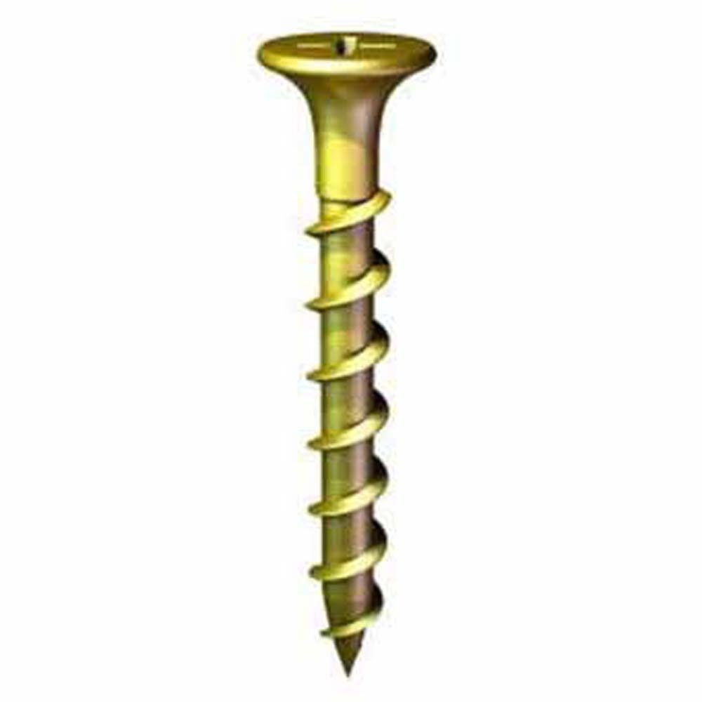 Primesource NGS1145 #6 x 1-1/4" Coarse Thread Yellow Zinc Wood/Drywall Screws (5 lb Box)