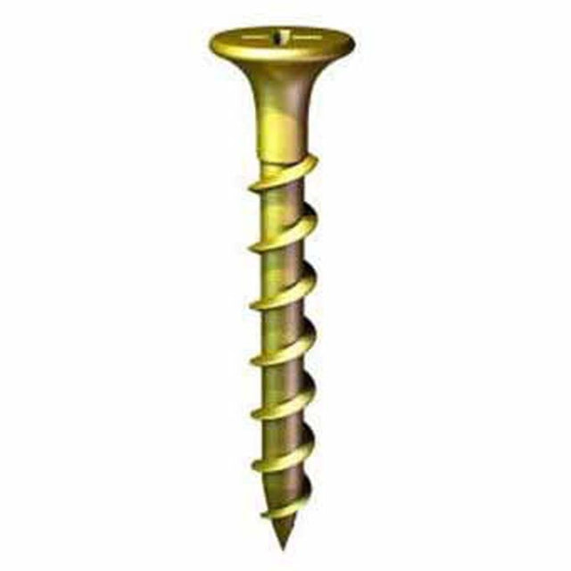 Primesource NGS1145 #6 x 1-1/4" Coarse Thread Yellow Zinc Wood/Drywall Screws (5 lb Box)