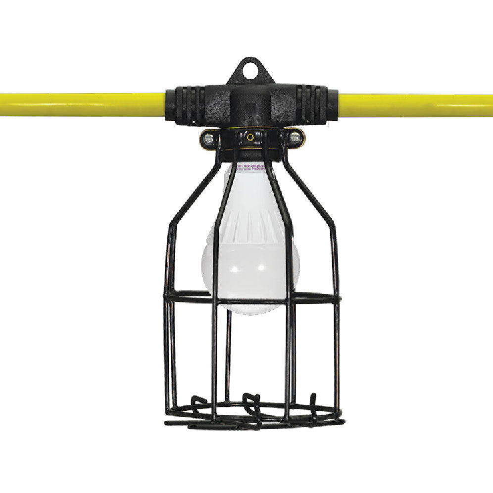 ProBuilt 121050 Hang-A-Light 12/3 STW 50' LED Metal Cage String Light, Bulbs