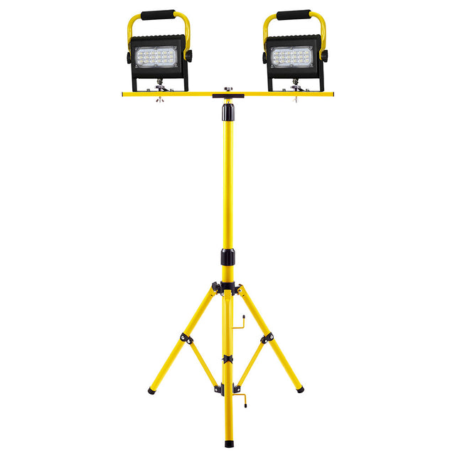 ProBuilt 411330 ProLight Slim 30-Watt LED Work Light Twin Head 2-Step Tripod