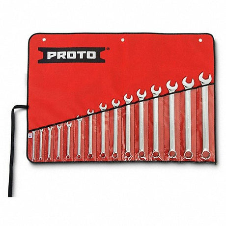 Proto J1200SPL Full Polish Combination Spline Wrench Set (15 Piece)