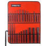 Proto J46S2 26-Piece Punch & Chisel Set 1/4 to 1-3/16" Chisel, 3/32 to 1/4" Punch, Hex Shank - 2