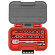 Proto J47324AS 1/4" Drive SAE and Metric 12 Point Aero Socket Set (24 Piece)