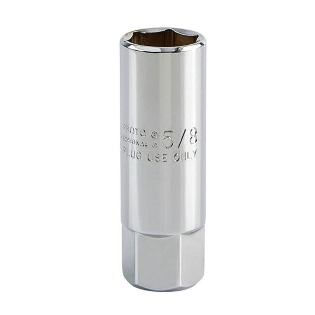 Proto J5020-50 3/8" Drive Chrome Finish Spark Plug Socket, 2-1/2", 6 Point