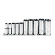 Proto J52111 10-Pieces 3/8" Drive SAE Chrome Socket Set, 6 Point