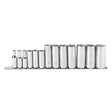 Proto J52114 3/8 Drive 13 Pc. Deep Socket Set - 6 Point