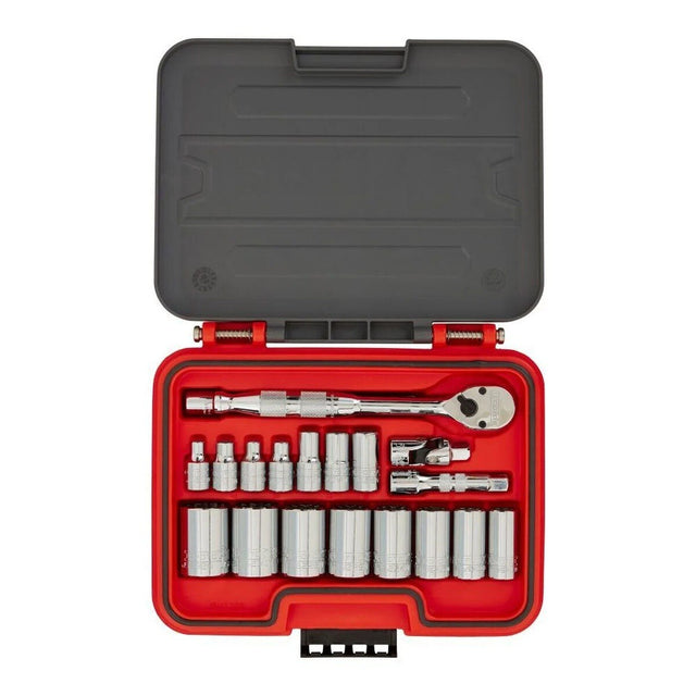 Proto J52119AS 3-8" Drive SAE 12 Point AERO Socket Set (19 Piece)