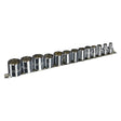 Proto  J52126 3/8" Drive 13 Piece Socket Set - 6 Point