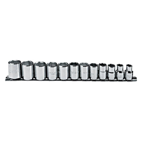 Proto J52212 3/8 Drive 12 Pc. Metric Socket Set - 6 Point