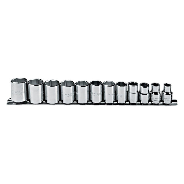 Proto J52212 3/8 Drive 12 Pc. Metric Socket Set - 6 Point
