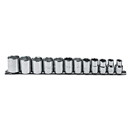 Proto J52212 3/8 Drive 12 Pc. Metric Socket Set - 6 Point
