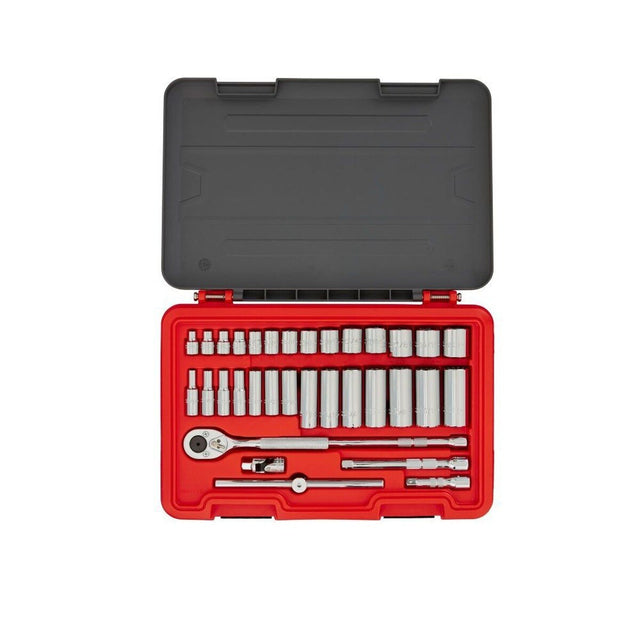 Proto J52363S 3/8" Drive SAE and Metric 6 Point Socket Set (63 Piece)