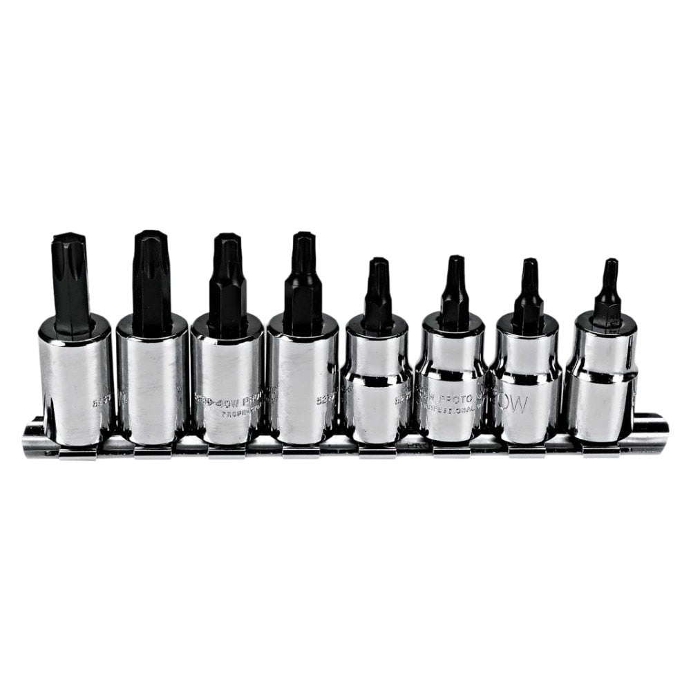 Proto J5239C 3/8" Drive 8 Piece Torx Bit Socket Set