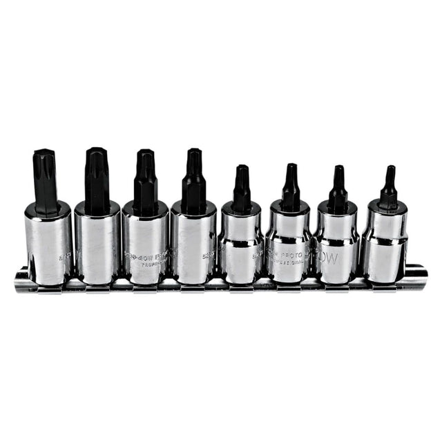 Proto J5239C 3/8" Drive 8 Piece Torx Bit Socket Set