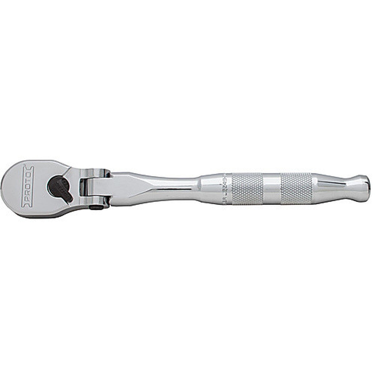 Proto J5249HTCF 3/8" Drive Flex Head 90-Tooth Pear Head Ratchet Full Polish 7"
