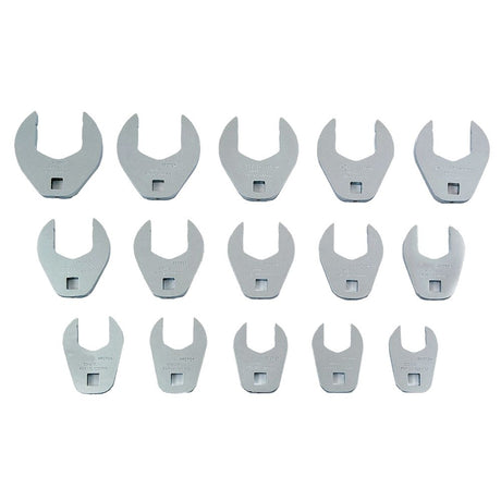 Proto J53001CF 1/2" Drive 15 Piece Crowfoot Wrench Set