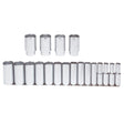 Proto J54101 1/2 Drive 19 Pc. Deep Socket Set - 6 Point