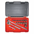 Proto J54118S 1/2" Drive 18-Piece Socket Set SAE 6 Point