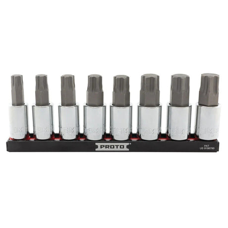 Proto J5441R8MM 1/2" Drive Advanced Hex Bit Socket Set Metric 11-19 mm (8 Piece Set)