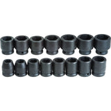 Proto J73105 3/4" Drive 15 Piece Impact Socket Set - 6 Point - 2