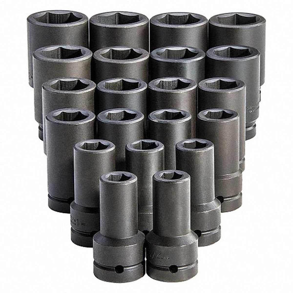 Proto J76121 1" Drive 6-Point Deep Impact Socket Set 3/4" to 2" (21 Piece)