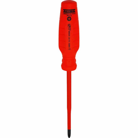 Proto J90002-VDE VDE Insulated Phillips Screwdriver- #2 X 5"