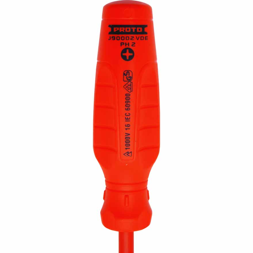 Proto J90002-VDE VDE Insulated Phillips Screwdriver- #2 X 5" - 2