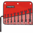 Proto JSCVF-8S 8-Piece Black Chrome Combination Locking Flex-Head Ratcheting Wrench Set - Spline