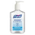 Purell 9652-12 Advanced Hand Sanitizer Refreshing Gel Clean Scent 8 fl oz Pump Bottle