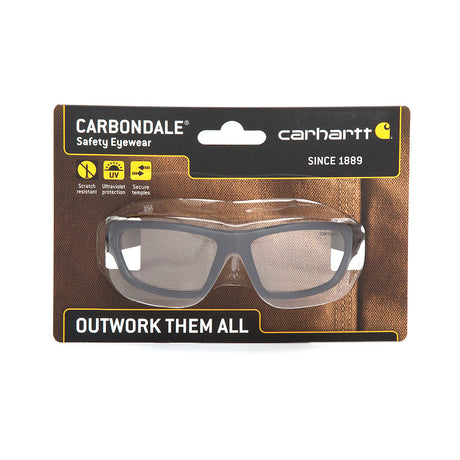 Pyramex CHB210DCC Carbondale Black and Tan Frame/Clear Lens Safety Glasses