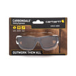 Pyramex CHB218DCC Carbondale Safety Eyewear Black-Tan Frame/Sand-Bronze Lens