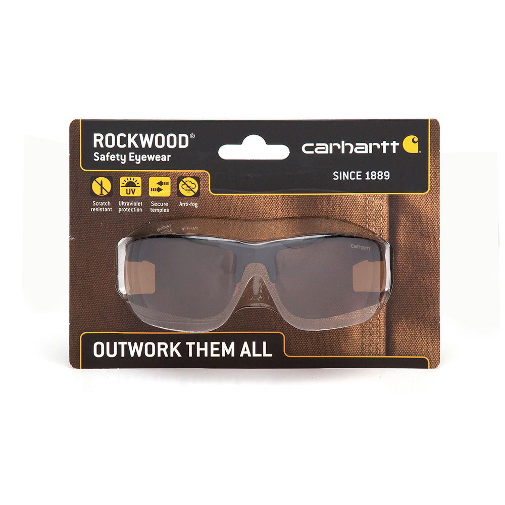 Pyramex CHB718DTCC Rockwood Safety Eyewear Black Frame/Sand-Bronze AntiFog Lens