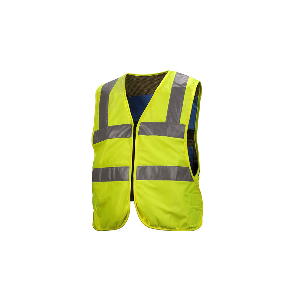 Pyramex CV200M Hi-Vis Lime Vest Size Medium Adjusts To XL